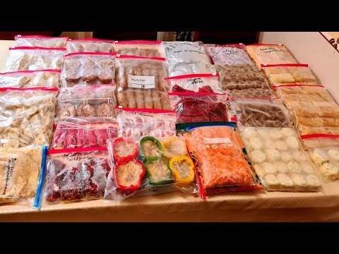 ПОЛУФАБРИКАТЫ на МЕСЯЦ\ЗАГОТОВКА еды впрок/ Еда на МЕСЯЦ/ 15 разных блюд\Заготовки в МОРОЗИЛКУ