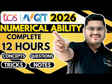 TCS Numerical Ability Preparation One Shot | Aptitude Prep for TCS NQT & TCS Ignite Smart Hiring
