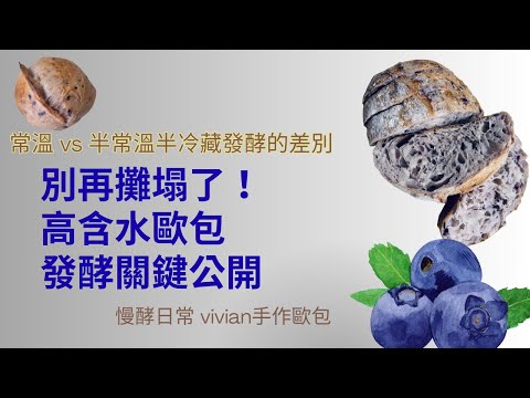 別再攤塌了 |高含水歐包發酵關鍵公開