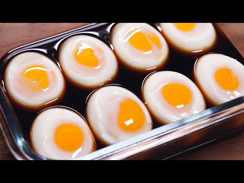 노른자가 몽글몽글 보이는 투명한 반숙 계란장! 신기한 밥도둑😎레시피