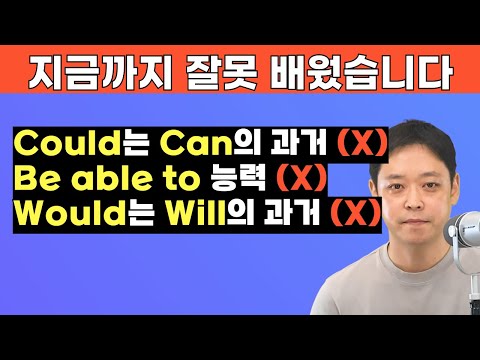 해외에 살지 않으면 절대 모르는 영어 조동사 could, should, would의 뜻