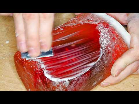 Burning 🔥 ROSE 🌹 in Ice Cube. Valentine's Day 💖 / Resin Art