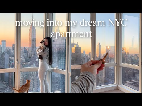moving into my DREAM NYC high-rise apartment 🏠🔑 empty apt tour & moving vlog!