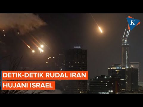 Detik-detik Rudal Iran Serang Wilayah Israel