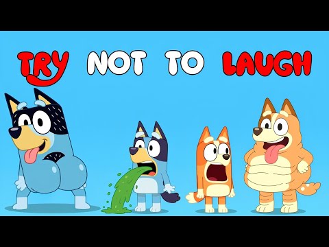 BLUEY TRY NOT TO LAUGH😂- Wacky Overdrive
