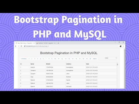 Bootstrap Pagination in PHP and MySQL With dynamic limit
