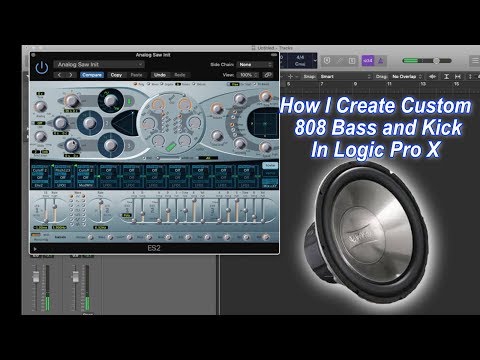 How I Create Custom 808 Bass and Kick in Logic Pro X [No Samples!!!]