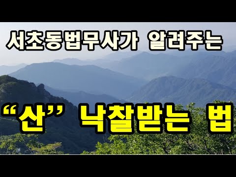 산(임야) 낙찰받는 법