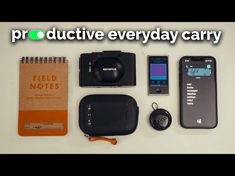 my productive everyday carry (to reduce screentime)