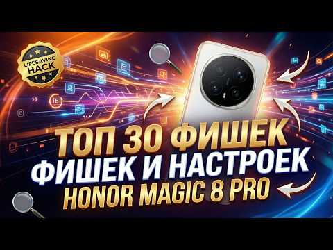 ТОП 30 фишек и настроек Honor Magic 8 Pro. Инструкция по применению.