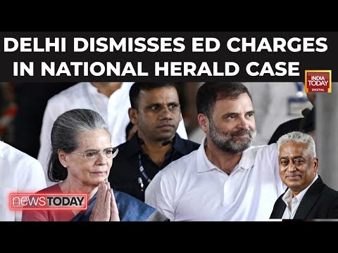 NewsToday With Rajdeep Sardesai|  Delhi Court Dismisses ED Charge Sheet in National Herald Case