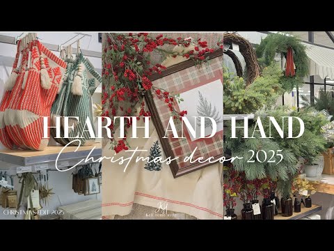 NEW HEARTH AND HAND CHRISTMAS COLLECTION 2025 || TARGET CHRISTMAS SHOP WITH ME || STYLING NEW DECOR