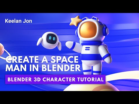 Blender Character Modeling Tutorial - Model an Astronaut Character - Blender 2.91 Tutorial