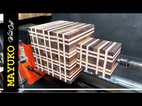 CROSSED LINE VASE, woodturning