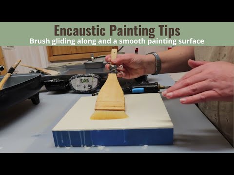 Encaustic Painting Tips: how to get smooth brush strokes with wax and a smooth encaustic painting