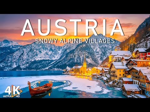 [4K] Austria Winter 2025 🇦🇹 Snowy Alpine Villages & Winter Chill with Deep House Vibes