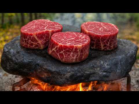 Wilderness Steak & Truffles Cooked on Hot Rock