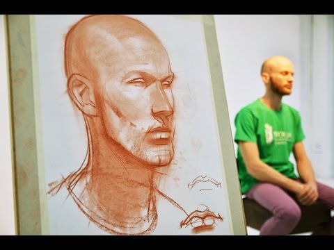 Александр Рыжкин об этапах рисования. Первая часть, о голове