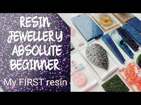 RESIN JEWELLERY for beginners  *First time trying resin* WEAR proper PPE