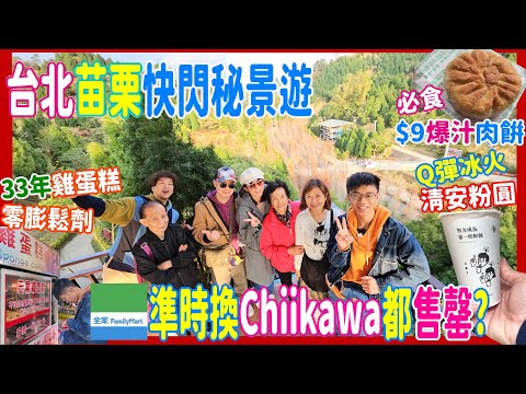 【台北苗栗快閃遊】$9爆汁肉餅~必食👍 準時換Chiikawa都售罄? 33年無膨鬆劑雞蛋糕 + 落羽松秘境 + 南庄老街  @清安粉圓 + 一口香餡餅