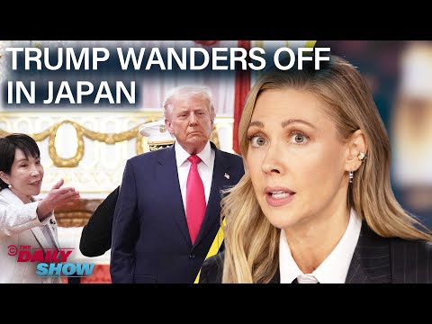 Trump Puppy-Dogs Japan’s New PM and Rants About Magnets to U.S. Troops | The Daily Show