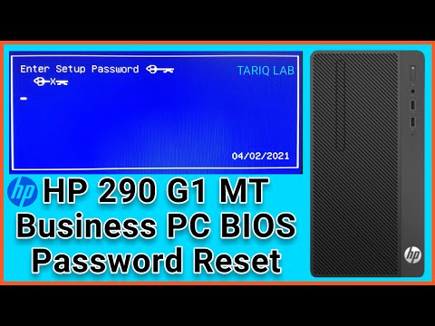 How To Reset BIOS Password On Hp 290 G1 MT Business PC | HP BIOS Unlock