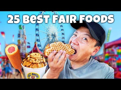 25 MUST TRY & BIZZARE State Fair Foods in America | DEEP FRIED Foods to Eat Before You Die!