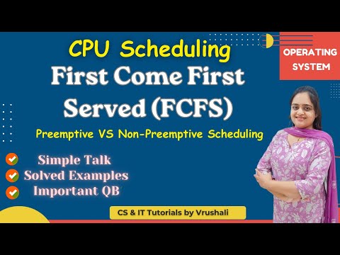 OS 7 : FCFS Scheduling + Solved Examples | CPU Scheduling | Easy Tricks