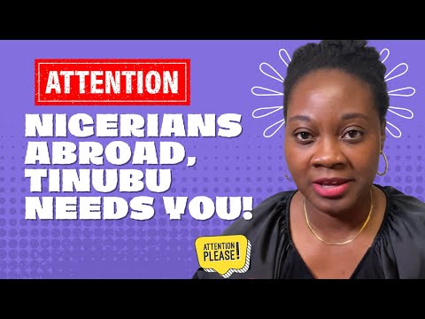Attn: Nigerians Abroad, Tinubu Needs You