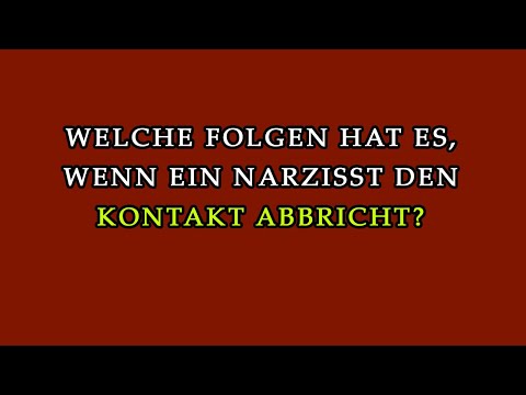 Warum meldet sich der Narzisst nicht mehr? Das steckt wirklich dahinter! | Narzissmus