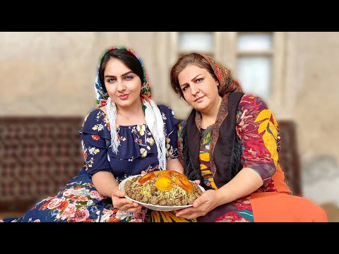 Shirazi cabbage pilaf with delicious minced meat and traditional style (kalam polo) cabbage polo