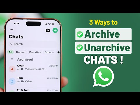 How to Archive And Unarchive Chats on WhatsApp! [iPhone & Android]