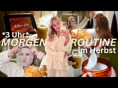 MORGENROUTINE IM HERBST 🧖🏼‍♀️🍂 *3 Uhr* | Self Care, Putzen & Einkaufen 🛒