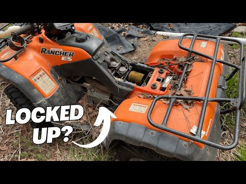 FREE HONDA ATV LEFT ROTTING OUTSIDE FOR YEARS....CAN WE SAVE IT??