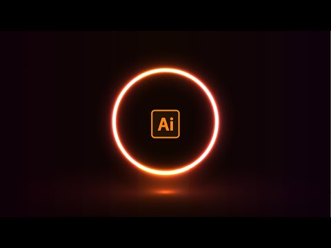 Realistic Neon Light Effect in Adobe Illustrator EPS. 2