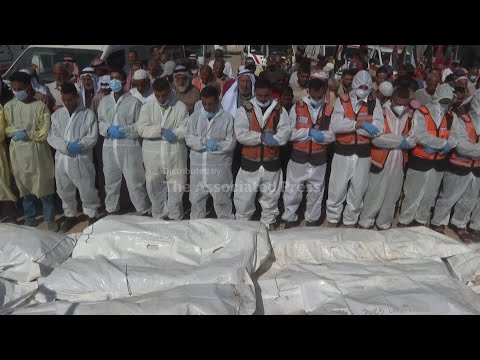 Prayers for the dead as bodies of 54 Palestinians buried in Gaza after return by Israel