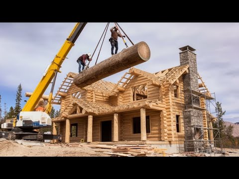 A 36-Month Journey Building a Fully Equipped Wooden Home for a Big Family: @loginnature8516