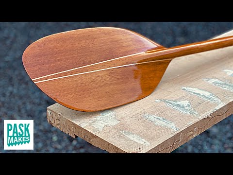 Lightweight Kayak Paddle from a Reclaimed Wooden Board
