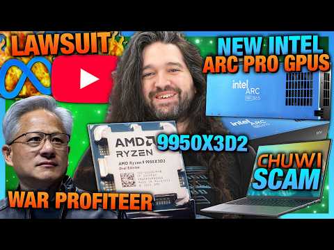 HW News - NVIDIA's Face ID Chip, YouTube Loses Lawsuit (lol), AMD 9950X3D2, and Laptop Scams
