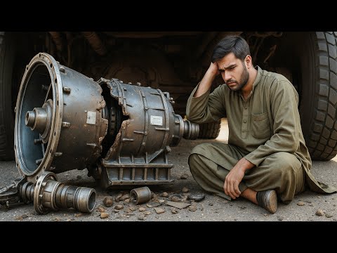 Gearbox Exploded in Two Pieces After Overheating! Emergency Repair Done Right On the Road No Garage