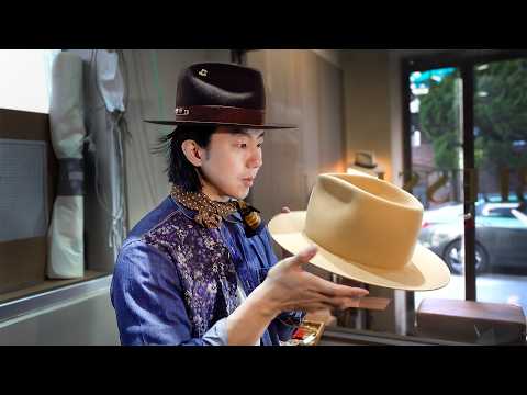 The Process of Making Handmade Fedora. Korean Luxury Hat Craftsman