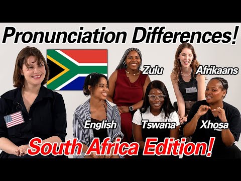 American Was Shocked By Word Differences between 5 South African Languages!!
