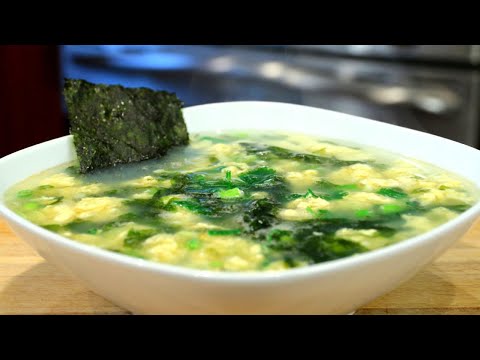 Easy Egg Drop Soup with Seaweed |紫菜蛋花汤