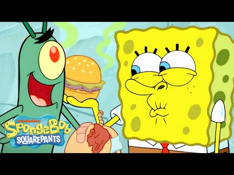 Plankton FAILS to Make Krabby Patties for 10 Minutes Straight! 🍔 | @SpongeBobOfficial