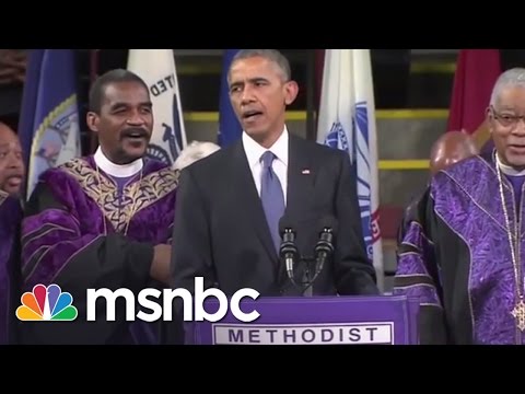 Obama Sings 'Amazing Grace' During Pinckney Eulogy | msnbc