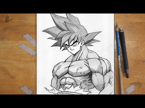 How to draw Goku Strongest Form | Anime Drawing Step by Step