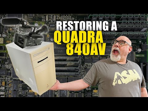 Restoring and video editing with a Macintosh Quadra 840AV