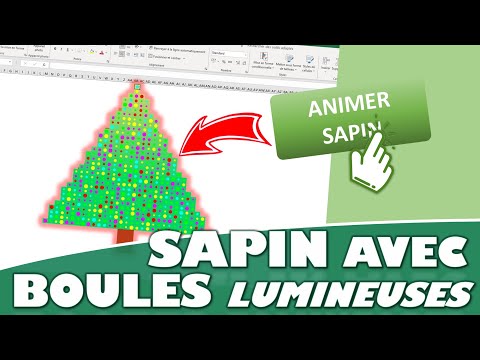 How to animate the Christmas tree in Excel?