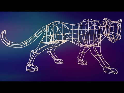 Wire panther according to drawings DIY