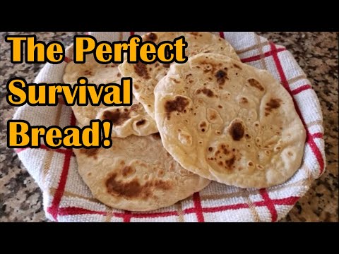 How To Make Flat Bread - The Oldest Bread In The World - Perfect Survival Bread!